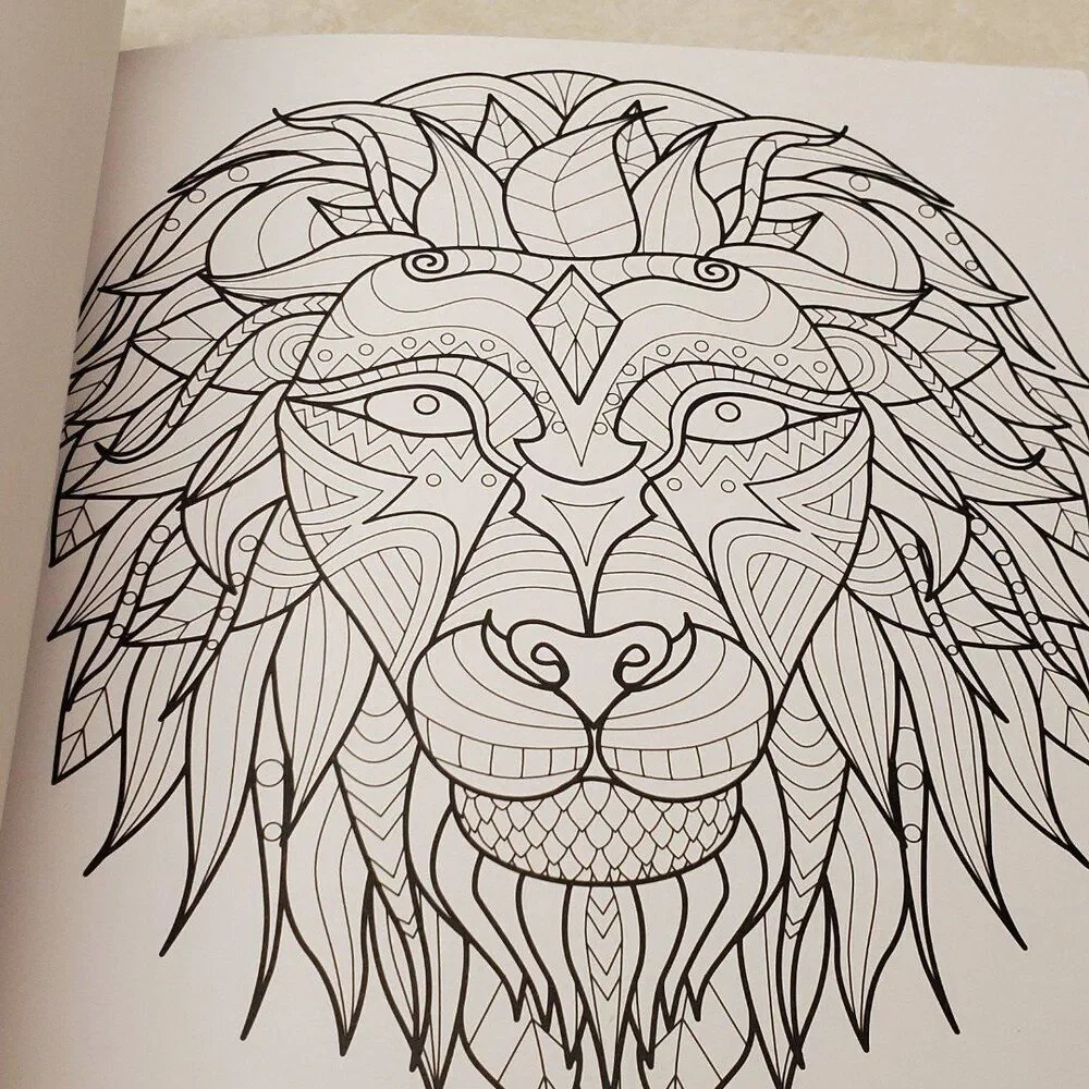 Art for Adults over 30 Animals Coloring Book Forest Stewardship Council Pencils